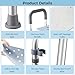 Swivel Shower Chair with Arms and Back, Hybodies Rotatable Shower Chair with Adjustable Height, Non-Slip Bath Tub Transfer Stool, Safe Adjustable Handicap Stool for Inside Bathtub Bathroom