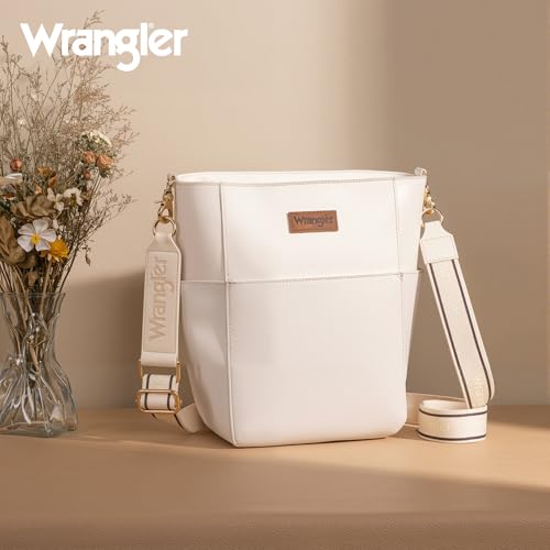 Image of Wrangler Large Crossbody Bag for Women Vegan Leather Cross Body Purse with Guitar Strap