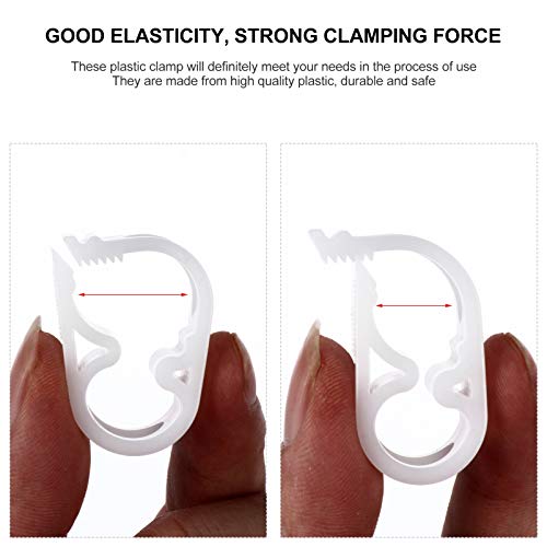 POPETPOP Kit de Braçadeiras de Tubo de Plástico 24 Unidades Braçadeira de Mangueira de Controle de F