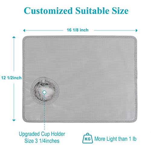 Dotday Dotday Walker Tray With Cup Holder, Universal Walker Tray Table For Standard Folding Walker, Mobility Walker Accessories Walker Table, Walker Tray, Medical Equipment For Senior-Grey #TOP1