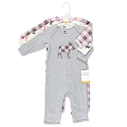 Image of Hudson Baby Baby Cotton Union Suit, 3 Pack