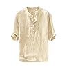 Ryannology Mens Linen Shirts Casual...