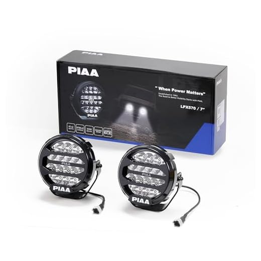 Piaa DKX575E Auxiliary Lamps, LPX Series Auxiliary Light 7 inch, White, Pack of 2 Kit