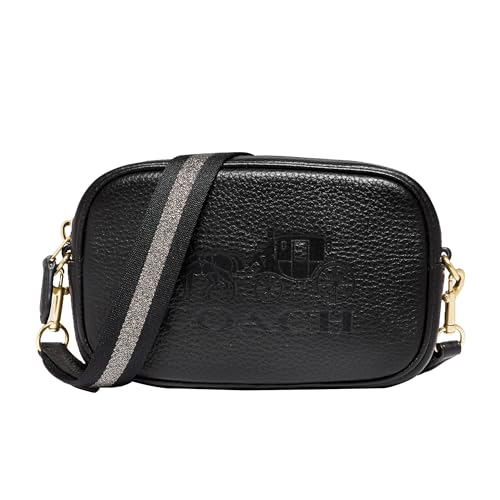 Sac ceinture Coach noir convertible petit format en cuir