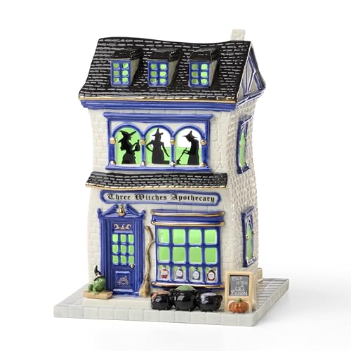 Image of Lenox Vintage Halloween Apothecary Potion Shop Light-Up Figurine