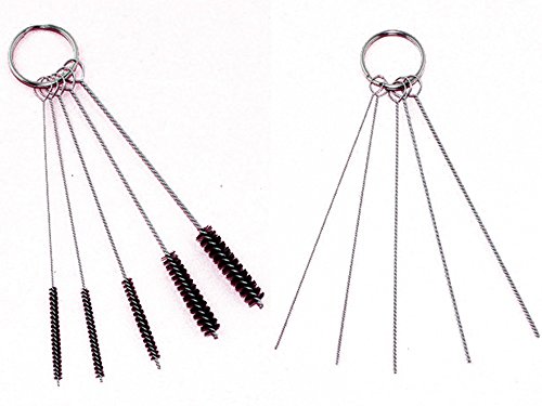 Ediyworld 2 Set Cleaning Brush Kit for Iwata Badger Paasche Master Airbrush Spray