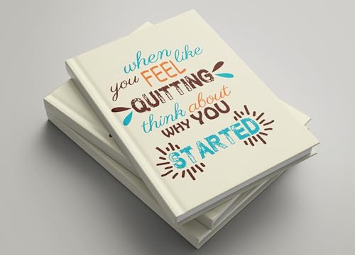 Image of AccuPrints Hard Bound Paper Notebook|Compact Size A5 (8.25 x 5.7)|200 Pages, 80 gsm|Flat Opening Hardbound Quitting diary-01