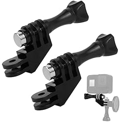 Soporte Vertical Gopro Higatful Soporte vertical de 2 piezas para GoPro, adaptador de dirección de 90 grados compatible con Insta360 ONE X2, Gopro Hero, DJI Osmo Action 2 y la mayoría de cámaras de acción