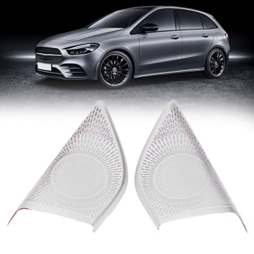 Emoshayoga Car Tweeter Cover, Antiscratch 2 Pieces Heat Resistant Door Speaker Cover For Automotive #TOP3