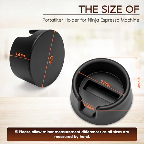 Image of Portafilter Holder for Ninja Espresso Machine ES601 and ES701, Coffee Tamper Base Support Stand with Non Slip Silicone, Enhances Tamping Stability and Espresso Extraction