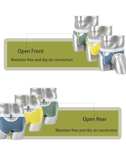 Men's Open Front and Rear Underwear Ball Pouch Bulge Low Rise Bikini Briefs3