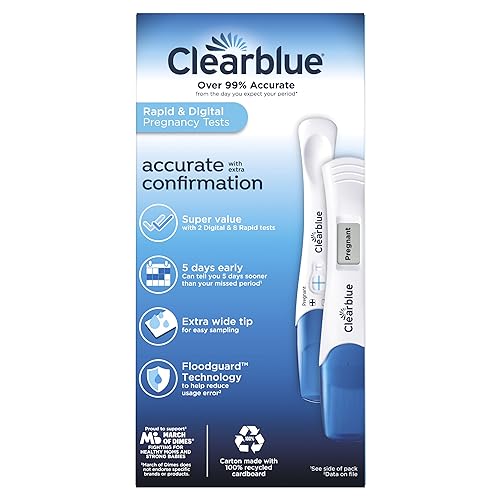 image for Clearblue Pregnancy Test Combo Pack, 10ct - Digital with Smart Countdo