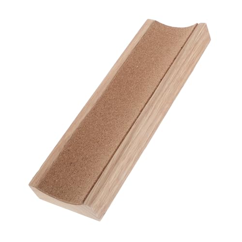 LOLIPPYY Soporte para Rodillo de Amasar de Madera Maciza, Base Antivuelco de 25x8x2,5 Cm, Expositor para Rodillos de Pasta y Pizza, Accesorio para Repostería y Panadería en Cocina