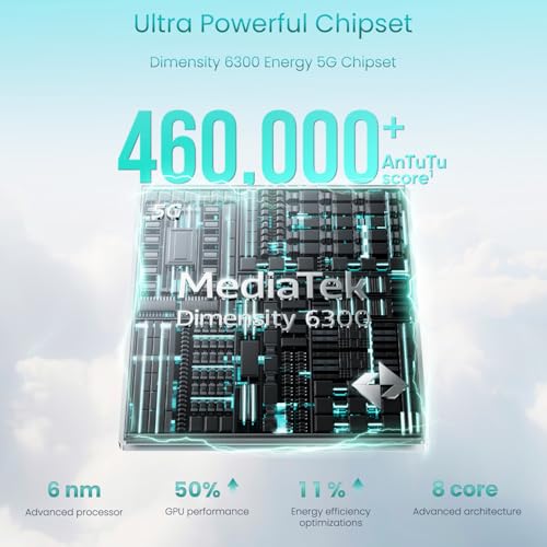 Image of realme 14T 5G Smartphone 8+256GB Green, 6.67-inch Screen, 120Hz Display, 6000mAh Battery, 68MP Camera, MediaTek Dimensity 6300, IP69