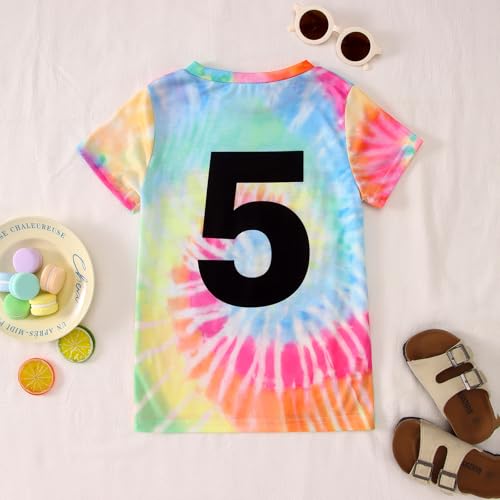 Image of GLIGLITTR Its Me Hi Im The Birthday Girl Shirt Kids Letter Print Birthday Party T-Shirt Outfit for Girls Gift Top 5-10 Years