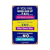 F.A.I.L. First Attempt in Learning Poster 8x12 Inch Retro Vintage Metal Sign Home Man Cave ArtPoster 8x12 Inch Retro Vintage Metal Sign Home Man Cave Art_3