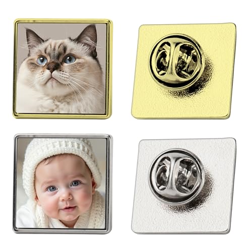 Image of Custom Pin Brooch Pins Backpack Pin for Men Women Picture Charm Logo Name Trading Pins Shirt Clip Gift for Christmas Birthday Graduation Anniversary Valentines Day Veterans Day Memorial Day