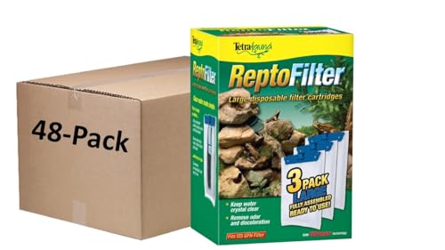 Image of Tetra Large ReptoFilter Filter Cartridges (3 Count, Pack of 48)