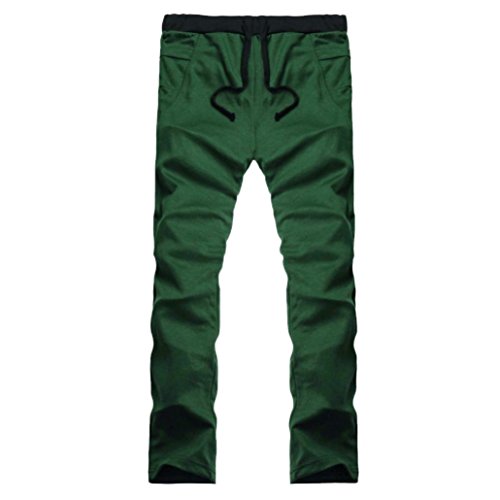 Pantalones de Hombre Pantalones de Trekking Pantalones de Softshell Resistente al Viento Transpirable Lana Forrado Pantalones de Escalada Xinantime (L, Verde)