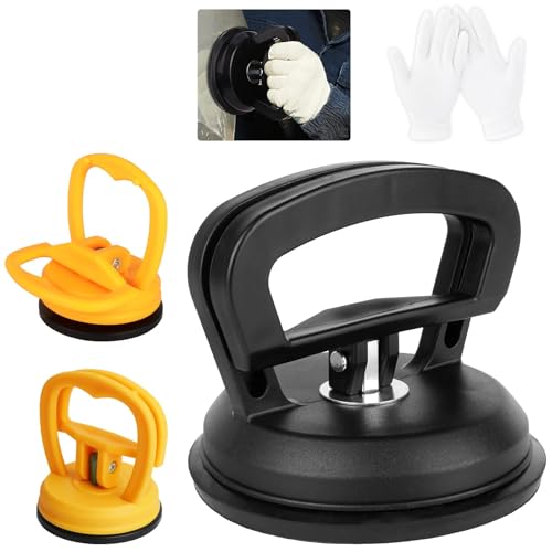 Vinderfine 3Pcs Car Dent Puller,Powerful Car Dent Suction Puller, Fast Repairs Minor Car Dents, Dent...