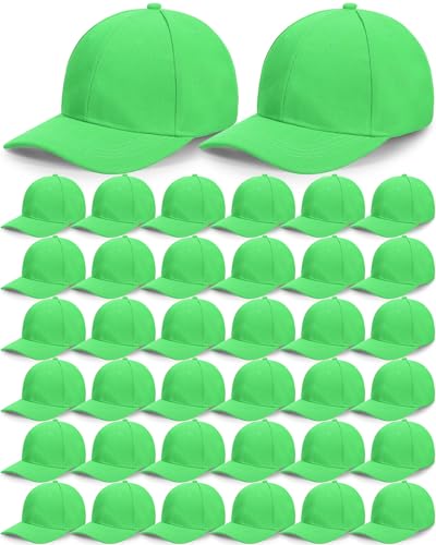 Image of Foaincore 36 Pack Blank Baseball Cap Bulk Adjustable Back Strap Sublimation Hats Plain Unisex Trucker Hat for Men Women