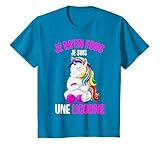 Je M'en Fous Je Suis Une Licorne Enfant Fille T-Shirt