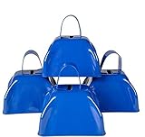 Rhode Island Novelty Blue Metal Cowbells, One Dozen per Order