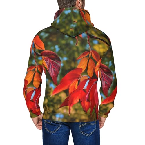 Sweats à capuche imprimés automne rouge pulls décontractés manches longues