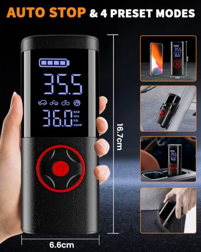 Image of TEMOLA Jump Starter with 150PSI Air Compressor, Car Battery Jump Starter