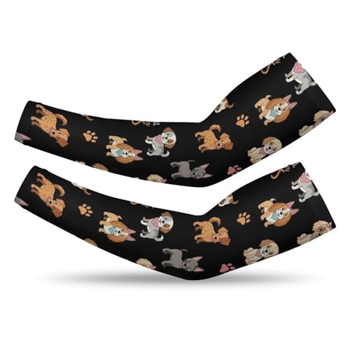 Meaudiwes Cooling Arm Sleeves Breathable Just A Girl Who Loves Dog