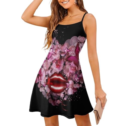 Robe d'été légère Papillon d'amour anti-chaleur pour femme