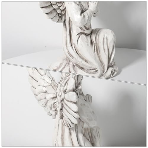 Figurine unique ange blanc en résine déco extérieure intérieure - 5