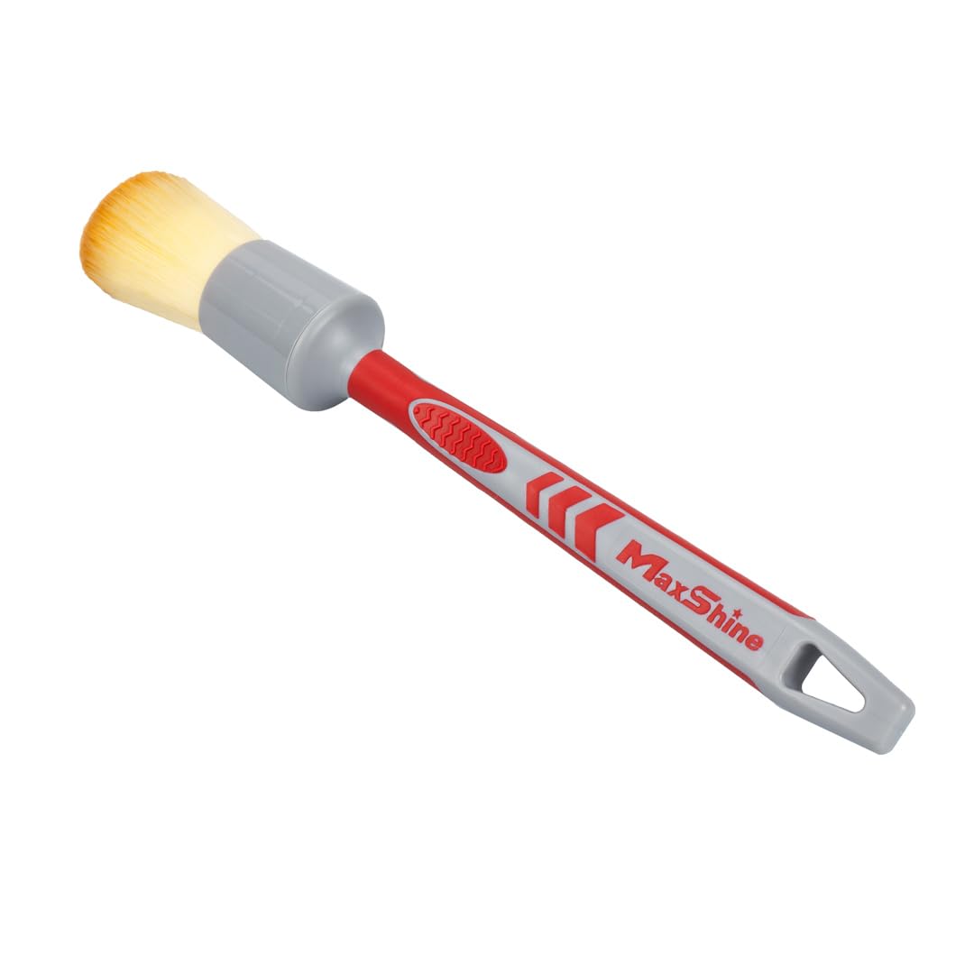 Maxshine Pędzel do detali - czerwony i szary - ultramiękki 12 mm