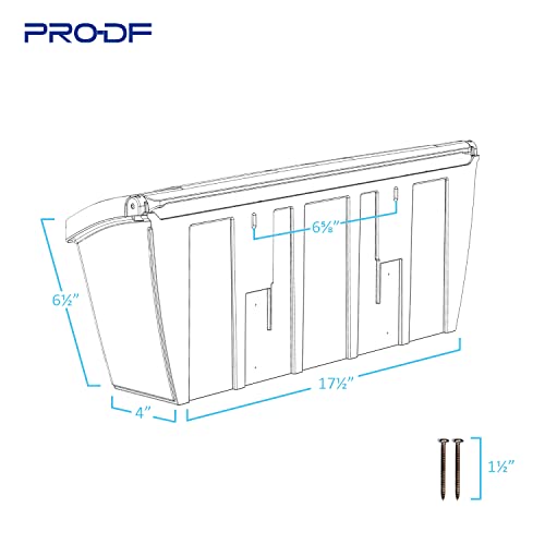 Pro-Df P55-75 Small Plastic Mailbox For Outside Porch, Easy To Install Wall Mount, Lightweight thumb #4