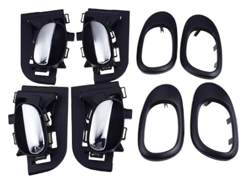 Poignée de porte Peugeot 206 et 207 kit complet de 8 pièces