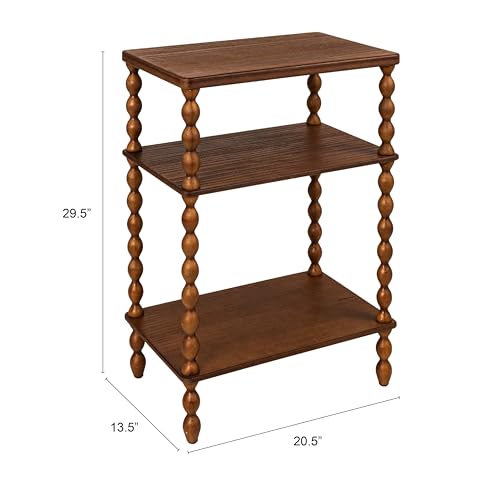 Creative Co-Op Bobbin Leg Rectangle Wood Accent Table, Walnut by Creative Co-Op - Image 2