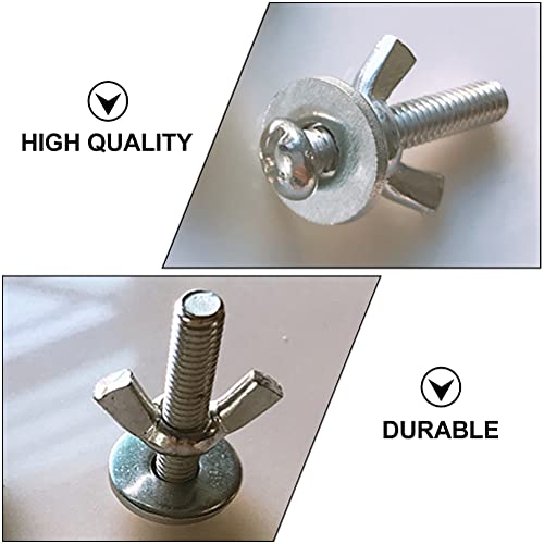 iplusmile Vogelaccessoire 20 sets bevestigingsschroeven bevestigingsschroeven pakkingen voor hamsterkooi (zilver) - Afbeelding 8