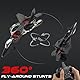 Afenau RC Flugzeug, 2,4 GHz Ferngesteuertes Flugzeug mit Batterien, 360° Surround Modellflugzeug Ferngesteuert mit LED, 6 Achsen Gyro Stabilisator RCFlugzeug Anfänger für Kinder Erwachsene (Grau)