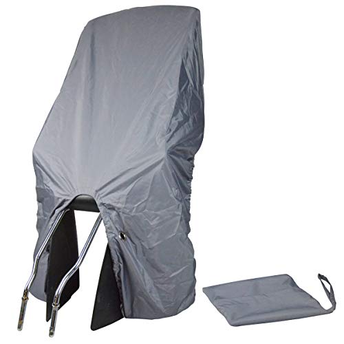 TROCKOLINO Sicuro Basic Housse imperméable pour siège de vélo Enfant, Gris, illet