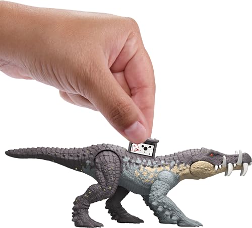 Mattel HTK61 Jurassic World Strike Attack Kaprosuchus Dinosaur Toy thumb #3