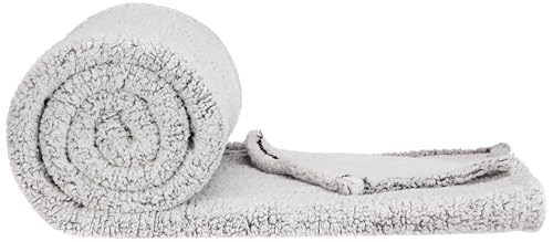 Image of amazon basics Polyester Single Bed Sherpa Blanket (270 GSM) | Polyester Single Layer (Black)