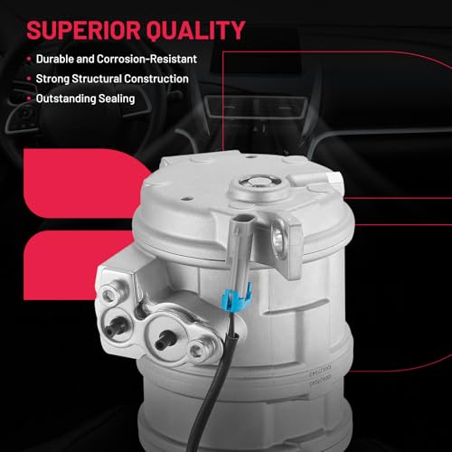 BDFHYK Air Conditioning A/C Compressor 15169965 compatible with Chevry Silverado, Suburban, Sierra, Avalanche, Express, Tahoe, Yukon, Escalade, & More - with 2 Mounting Holes