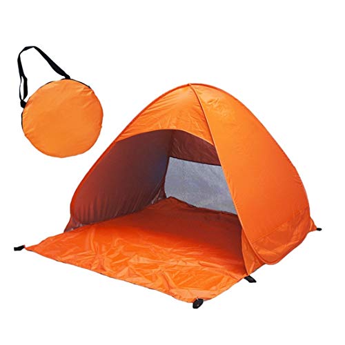 Carpa plegable automática para camping y playa naranja miniatura 4