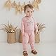 Beauace 2pcs Baby Mädchen Kleidung 3D Blumen Druck Outfit Langarm Shirt + Hose Neugeborene Babykleidung klinder Herbst Babyset (Rosa, 12-18 Monate)