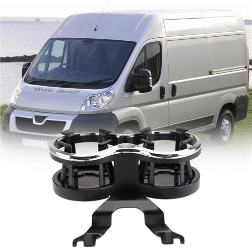 Porte-gobelet double pour camping-car Citroën Relay support noir pour road trip