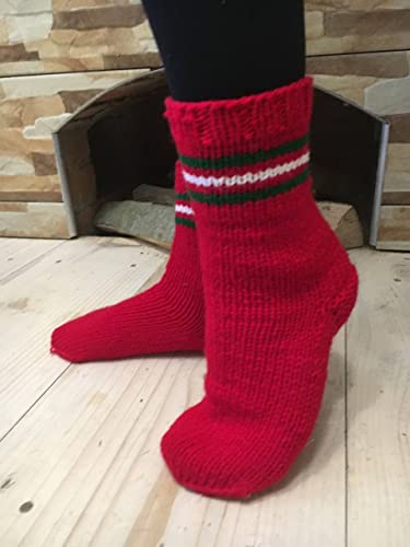 Christmas socks Men's/Women's Wool socks handmade made of natural wool, Large Sizes, Extra Thick, Bed wool socks, Organic wool, Winter socks, Warm socks, Cozy socks, Socks for hiking2
