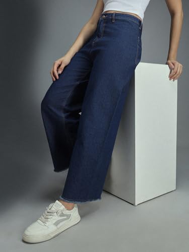 Image of HIGH Star Women's Straight Fit Mid Rise Jeans