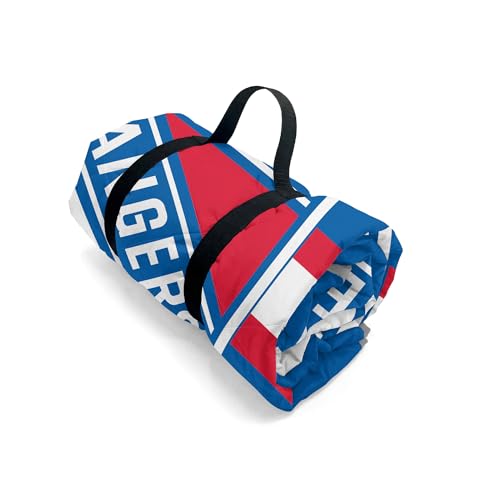 Northwest NHL New York Rangers Iced Out Taffeta Outdoor Blanket, Foldable Camping, Picnic Ground Mat, 60 x 70 Inches
