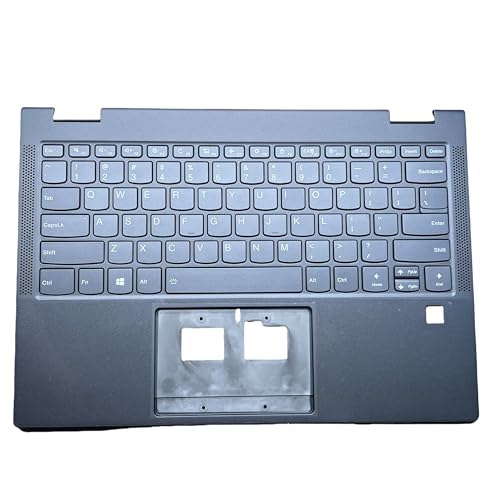 Clavier US Lenovo Yoga C630-13 pour travailler le soir avec étui gris et empreinte