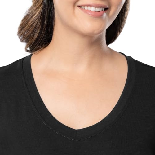 Image of Fruit of the Loom womens Short Sleeve Tee and Pant 2 Piece Sleep Set